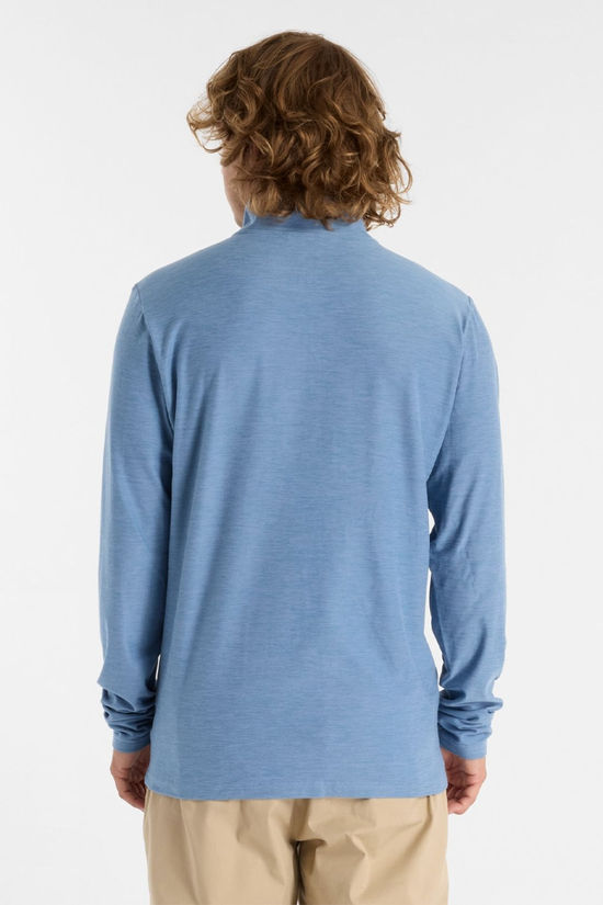 Cotswold Mens Space Dye Quarter Zip Top