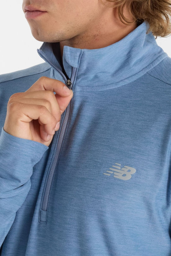 Cotswold Mens Space Dye Quarter Zip Top