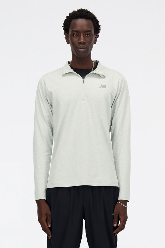 cotswold Mens Space Dye Quarter Zip Top