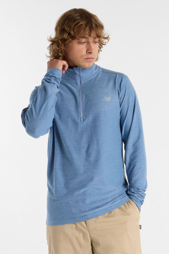 cotswold Mens Space Dye Quarter Zip Top