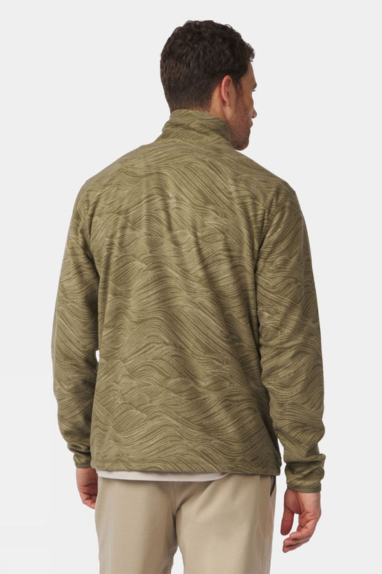Cotswold Mens Wave Printed Half Zip Fleece