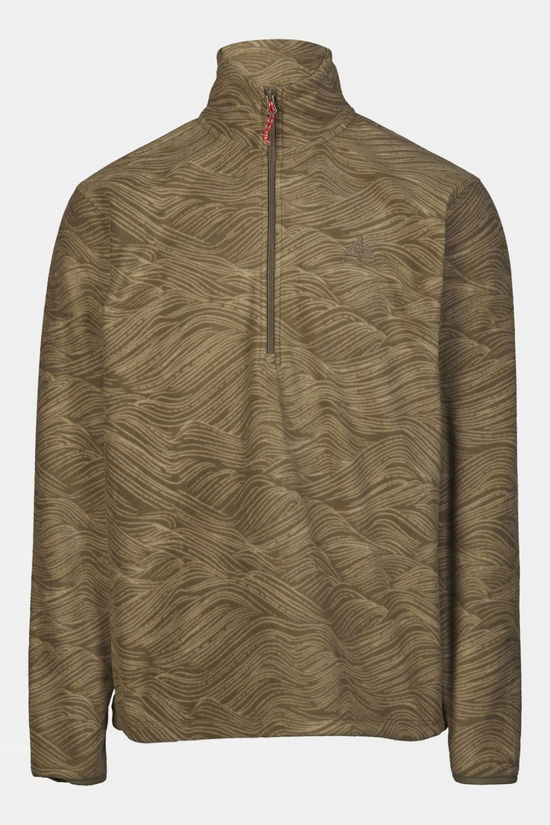 cotswold Mens Wave Printed Half Zip Fleece