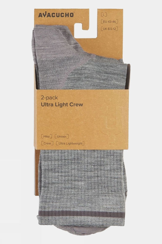Cotswold Unisex Ultra Light Crew Socks (2 Pack)