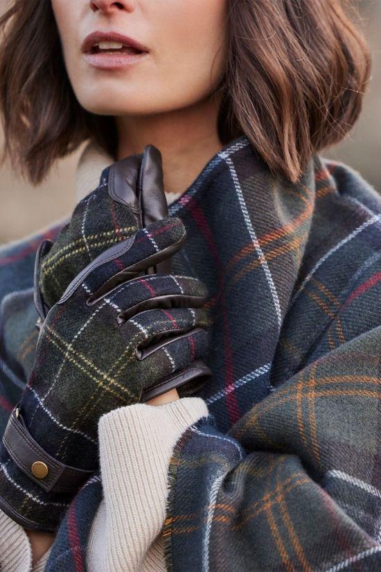 Cotswold Womens Aubrey Waterproof Tartan Gloves