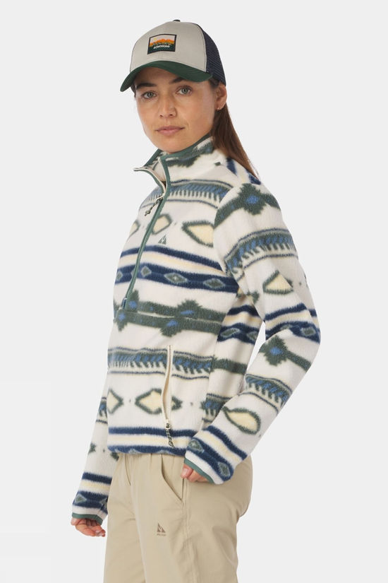 Cotswold Womens Barrosa Printed Half Zip Fleece