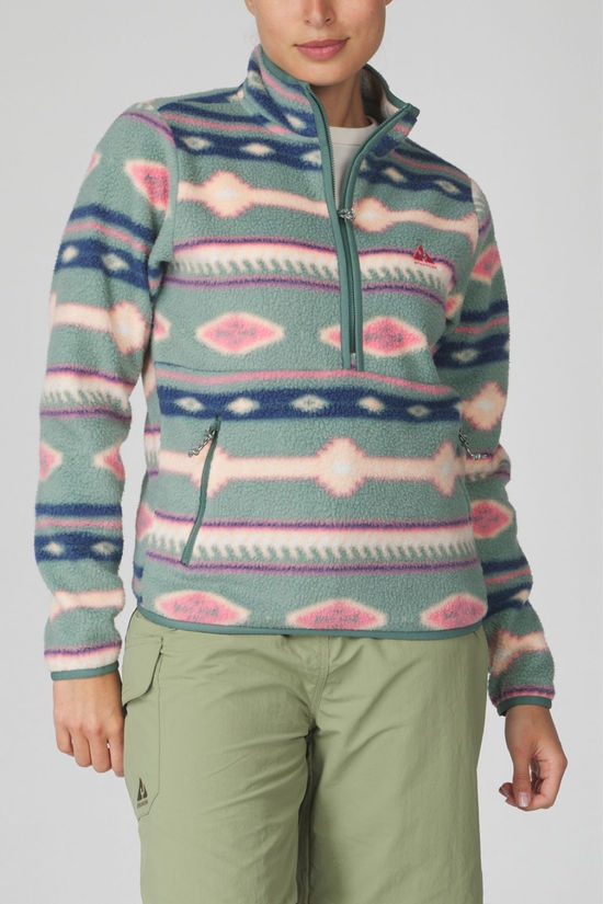 Cotswold Womens Barrosa Printed Half Zip Fleece