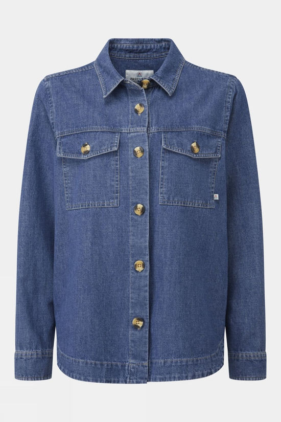 cotswold Womens Coral Denim Long Sleeve Shirt