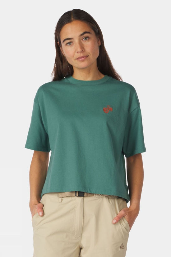 Cotswold Womens Cropped Mini Embroidery T-Shirt