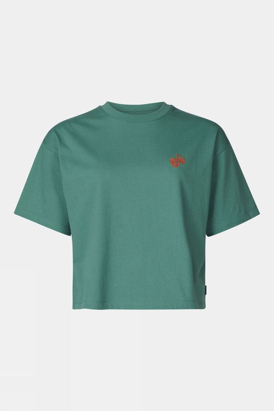 cotswold Womens Cropped Mini Embroidery T-Shirt