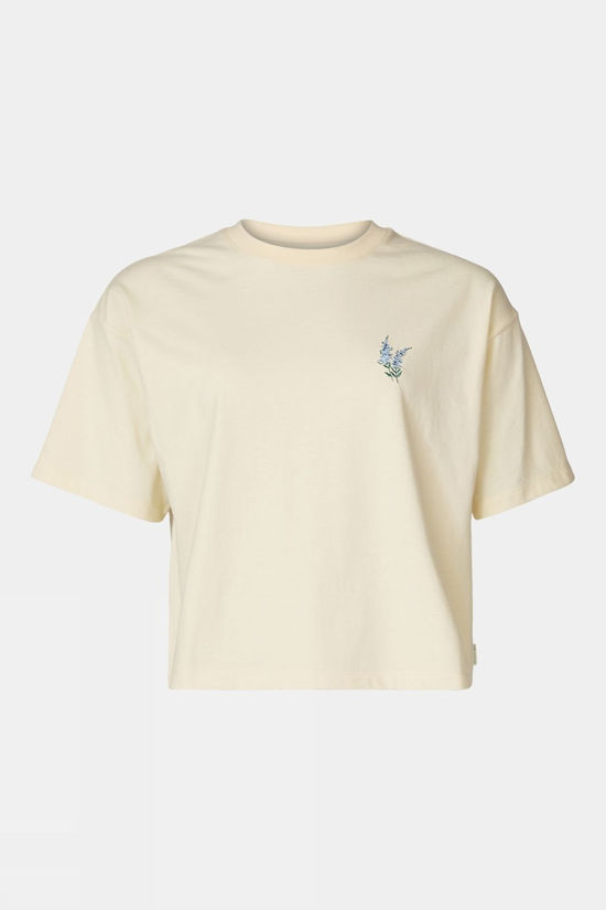 cotswold Womens Cropped Mini Embroidery T-Shirt