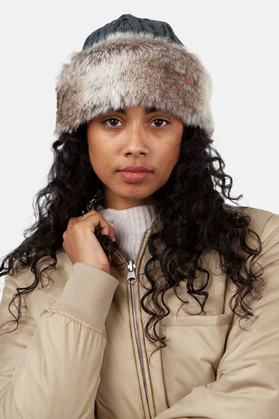 Cotswold Womens Fur Cable Bandhat Beanie