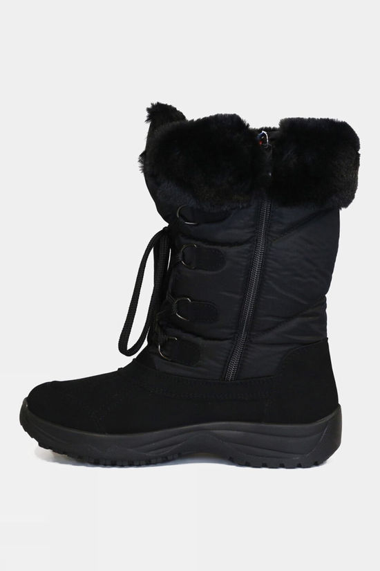 Cotswold Womens Fur Trim Traction Snow Boots
