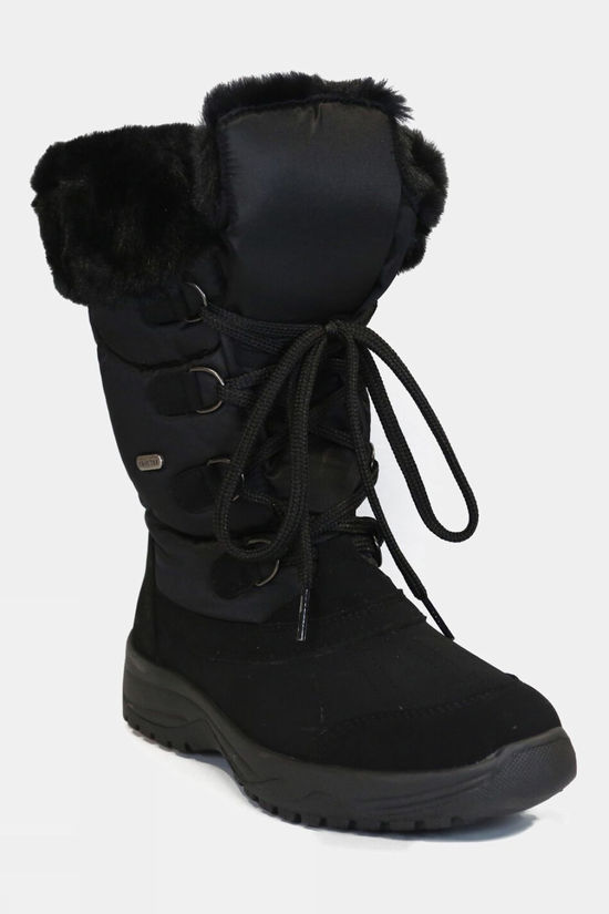 Cotswold Womens Fur Trim Traction Snow Boots