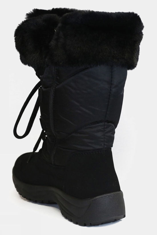 Cotswold Womens Fur Trim Traction Snow Boots