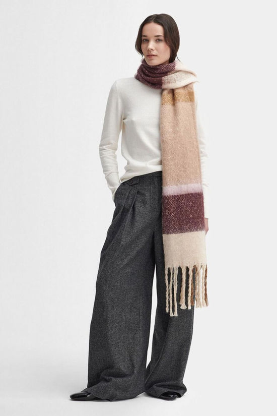 Cotswold Womens Isla Tartan Boucle Scarf