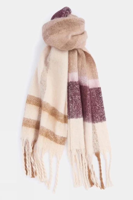 cotswold Womens Isla Tartan Boucle Scarf