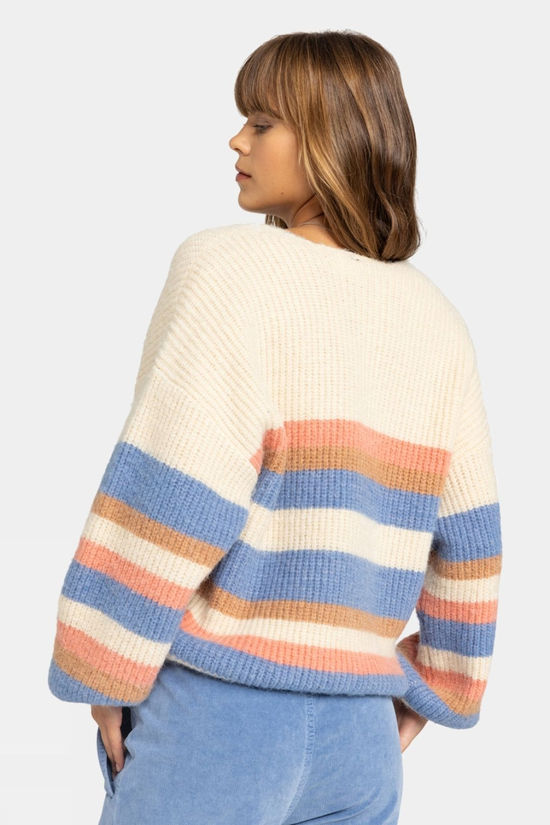 Cotswold Womens Marble Tiles Stripe Cardigan