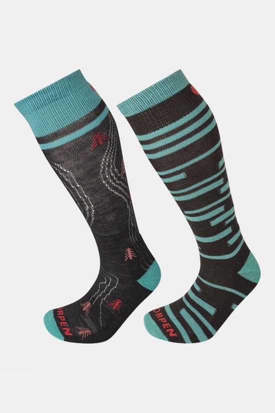 cotswold Womens Mid Ski Socks (2 Pack)