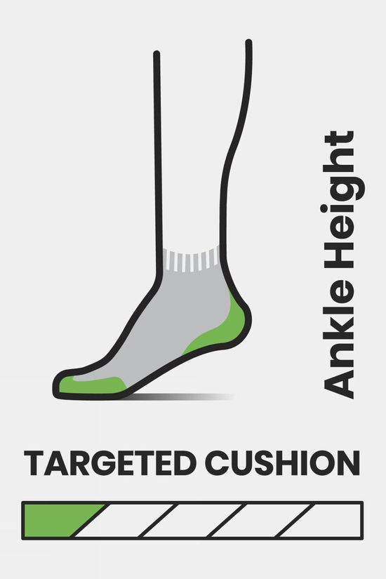 Cotswold Womens Run Targeted Cushion Ankle Socks