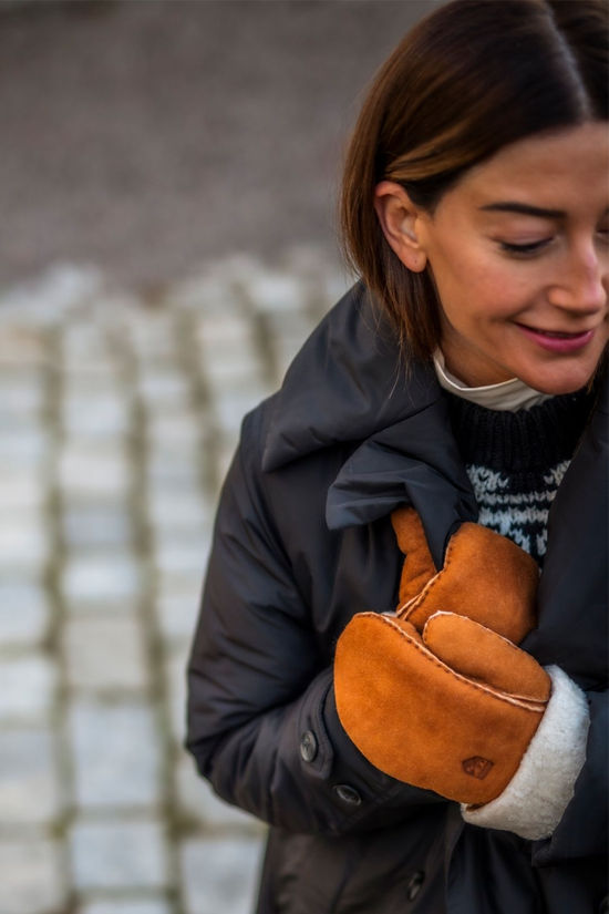 Cotswold Womens Sheepskin Mitts