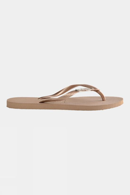 Cotswold Womens Slim Metal Logo Crystal Flip Flops