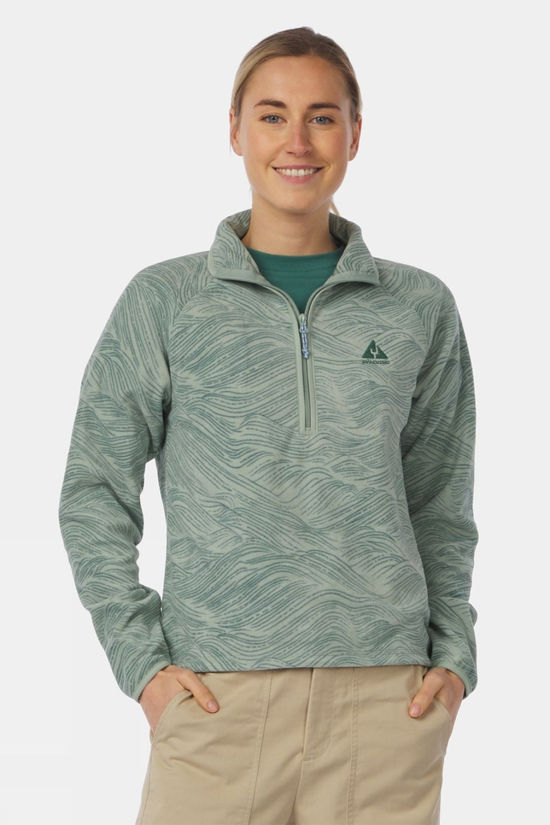 Cotswold Womens Wave Printed Half Zip Fleece