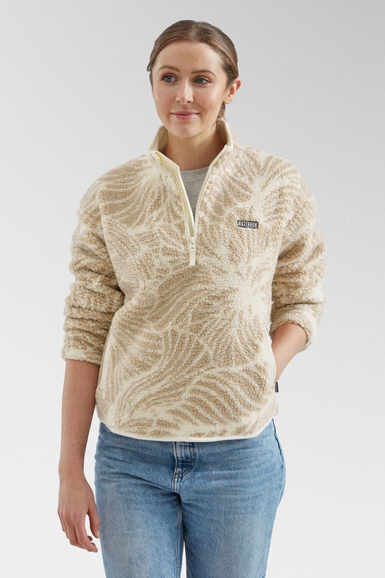 Cotswold Womens Zella Floral Half Zip Fleece