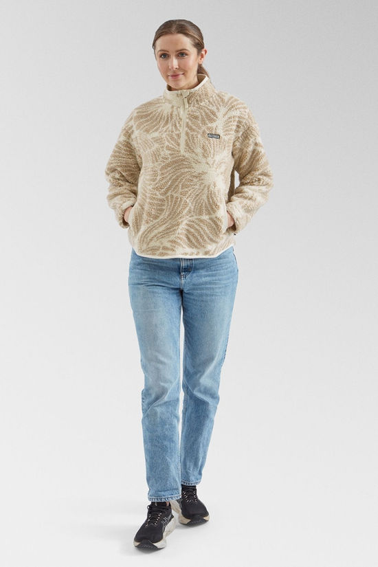Cotswold Womens Zella Floral Half Zip Fleece