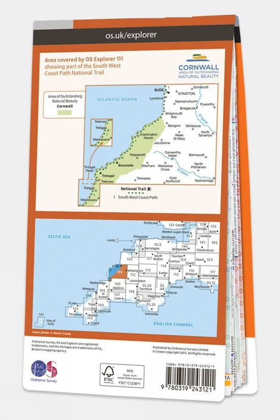 Cotswold Explorer Map 111 Bude Boscastle And Tintagel