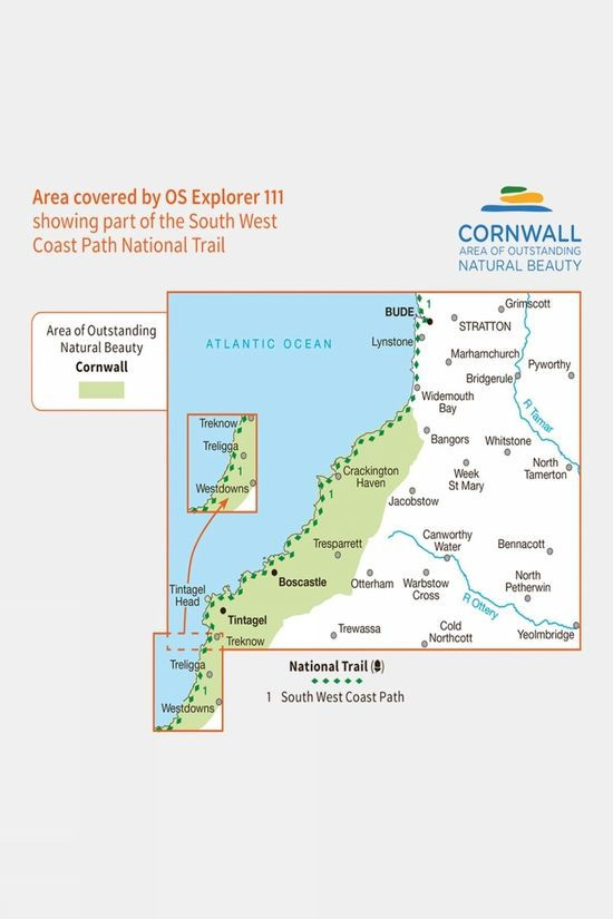 Cotswold Explorer Map 111 Bude Boscastle And Tintagel