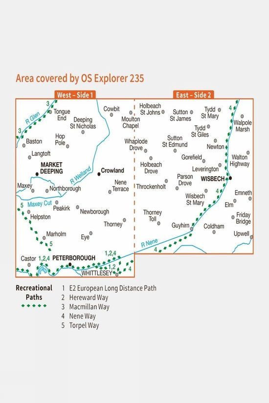 Cotswold Explorer Map 235 Wisbech And Peterborough North