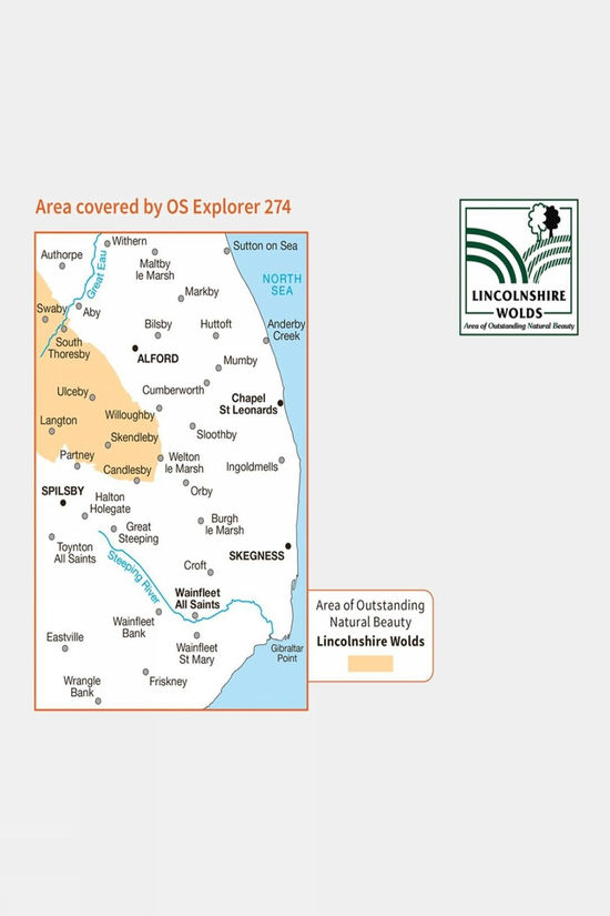 Cotswold Explorer Map 274 Skegness Alford And Spilsby