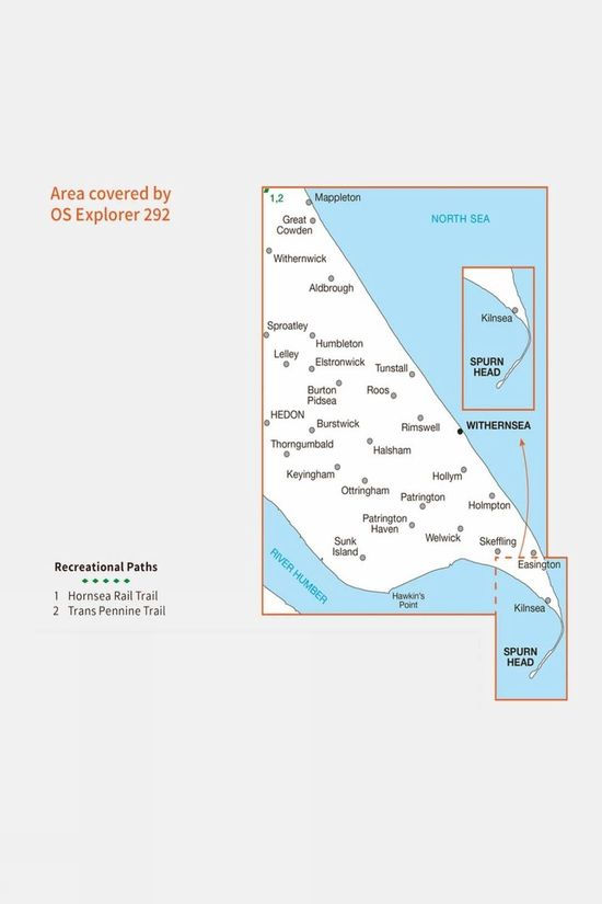 Cotswold Explorer Map 292 Withernsea And Spurn Head