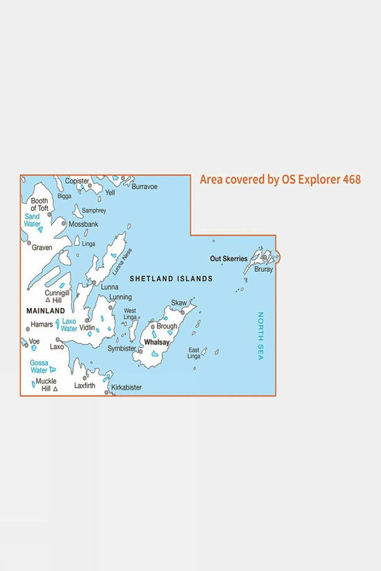 Cotswold Explorer Map 468 Shetland - Mainland North East