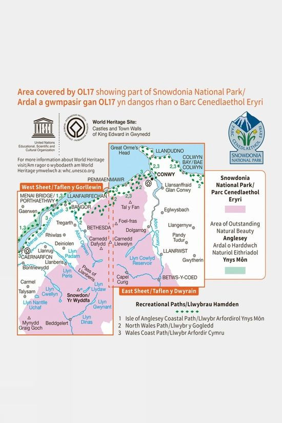 Cotswold Explorer Map OL17 Snowdon And Conwy Valley