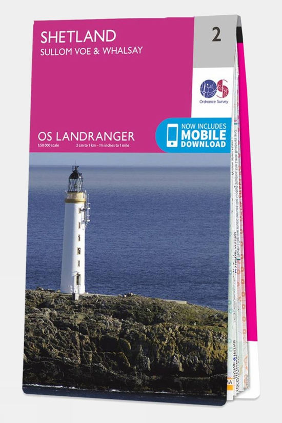 cotswold Landranger Map 02 Shetland - Sullom Voe and Whalsay