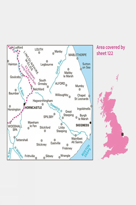 Cotswold Landranger Map 122 Skegness And Horncastle