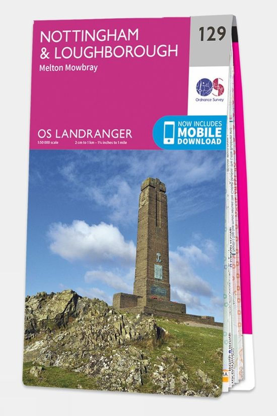 cotswold Landranger Map 129 Nottingham and Loughborough