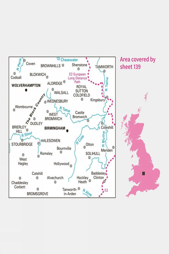 Cotswold Landranger Map 139 Birmingham And Wolverhampton