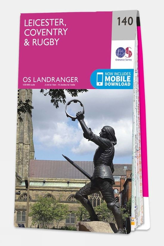 cotswold Landranger Map 140 Leicester Coventry and Rugby