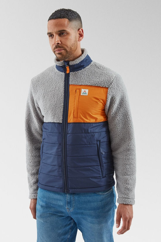 Cotswold Mens Born Explorer Recycled Polar-Lined Sherpa Fleece