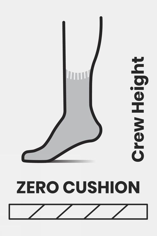 Cotswold Mens Classic Hike Zero Cushion Liner Crew Socks