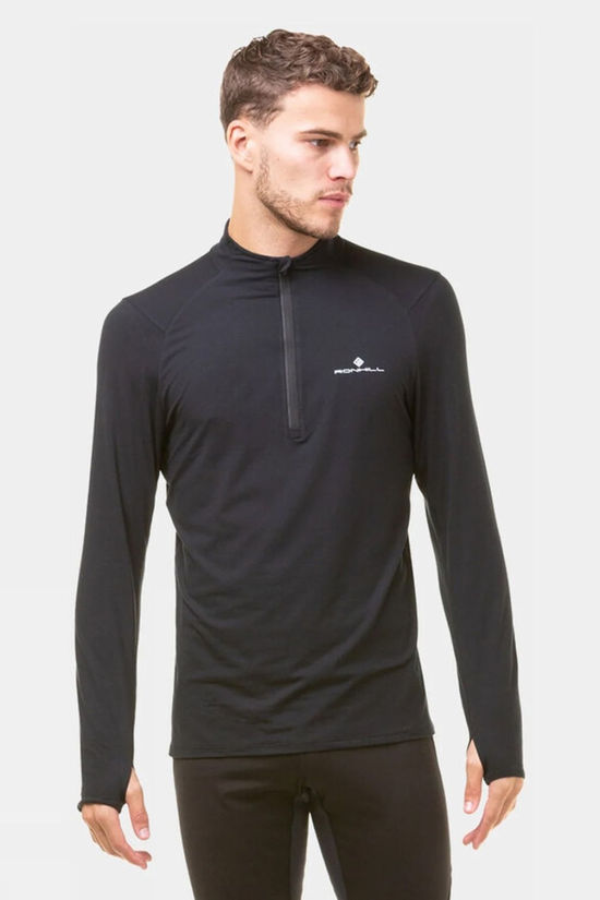Mens Core Thermal Half Zip Long Sleeve Top