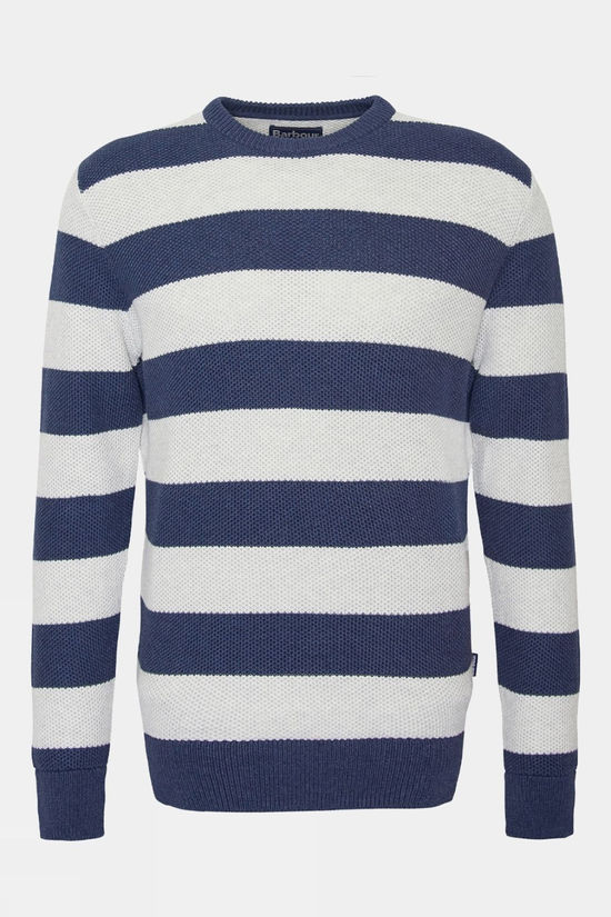 cotswold Mens Craster Striped Crew Neck Knitted Jumper