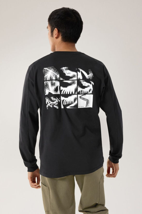 Cotswold Mens Kragg SL Cotton Bird Tile Long Sleeve T-Shirt