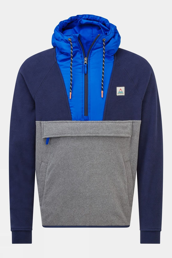 cotswold Mens Woodland Hooded 1/2 Zip Recycled Polar Fleece