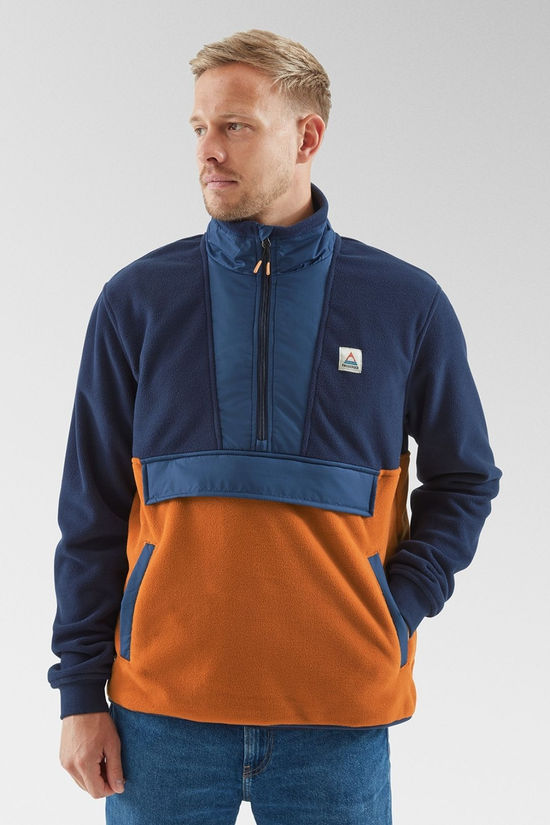 Cotswold Mens Woodland Hoodless Half Zip Recycled Polar Fleece
