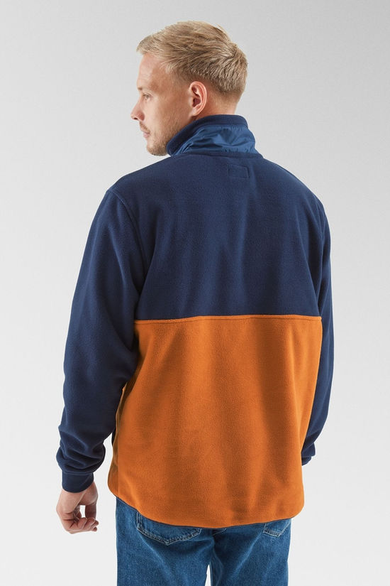 Cotswold Mens Woodland Hoodless Half Zip Recycled Polar Fleece