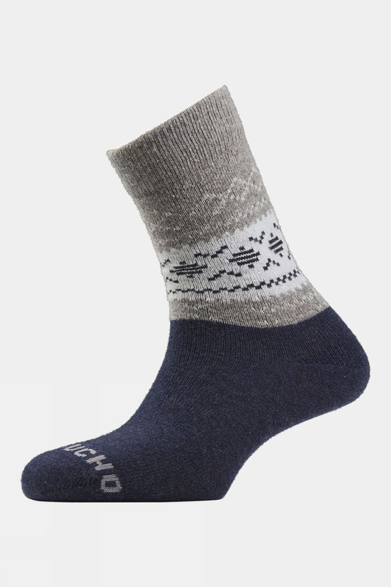 Cotswold Unisex Light Block Patterned Crew Wool Socks
