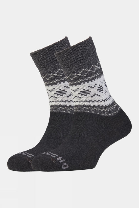 cotswold Unisex Light Block Patterned Crew Wool Socks